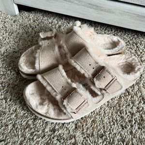Birkenstock-shearling Arizona.